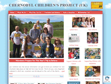 Tablet Screenshot of chernobyl-children.org.uk